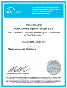 TRACE Certificate